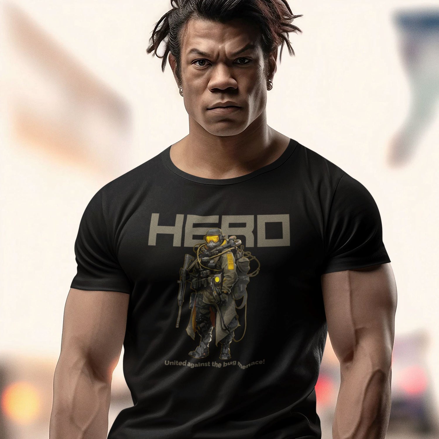 HERO | United against the Bug Menace T'Shirt T-Shirt Seven Squared Small 34-36" Black