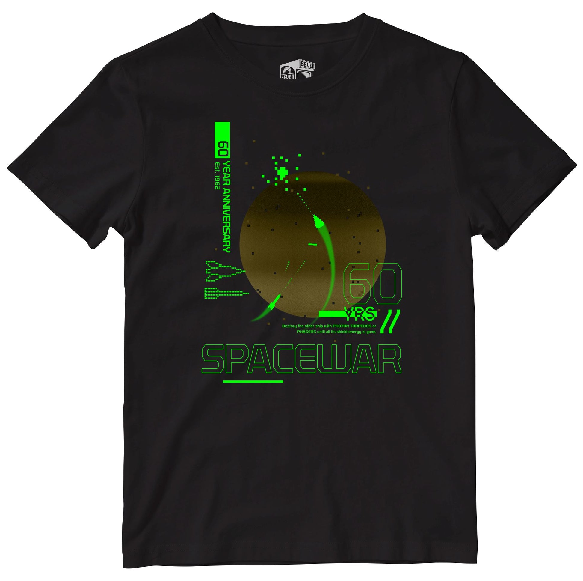 Spacewar Retro Gaming T-Shirt T-Shirt Seven Squared 