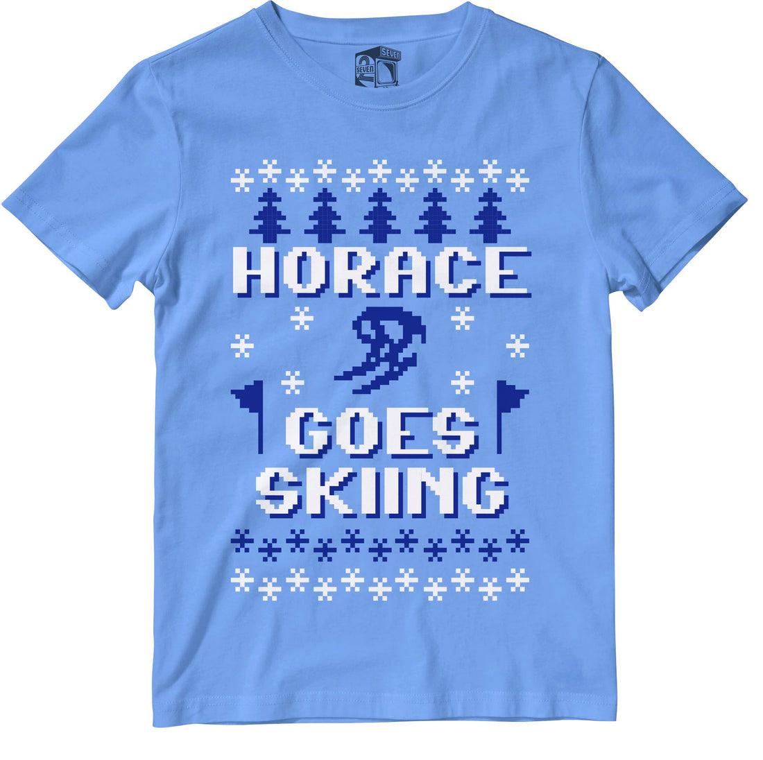 WINTER IS HERE.  HORACE GOES SKIING ..