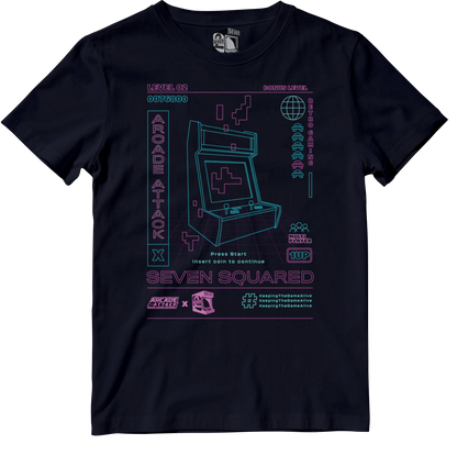 Arcade Attack Retro Gaming T-Shirt (Collaboration Edition)