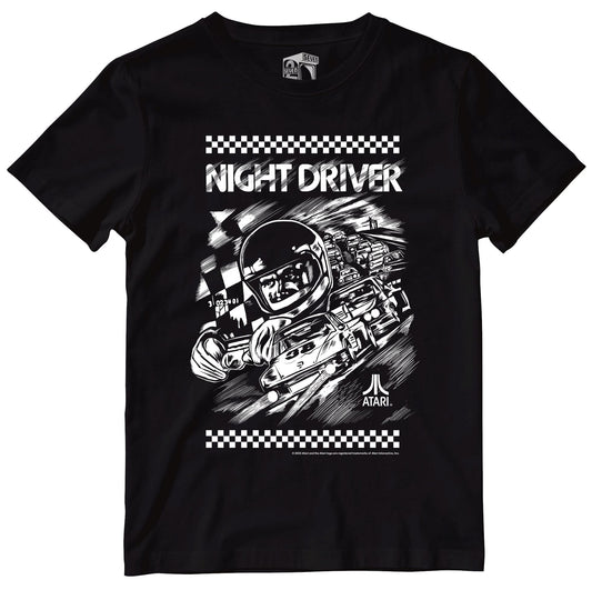 Atari Night Driver Retro Gaming T-Shirt T-Shirt Seven Squared 