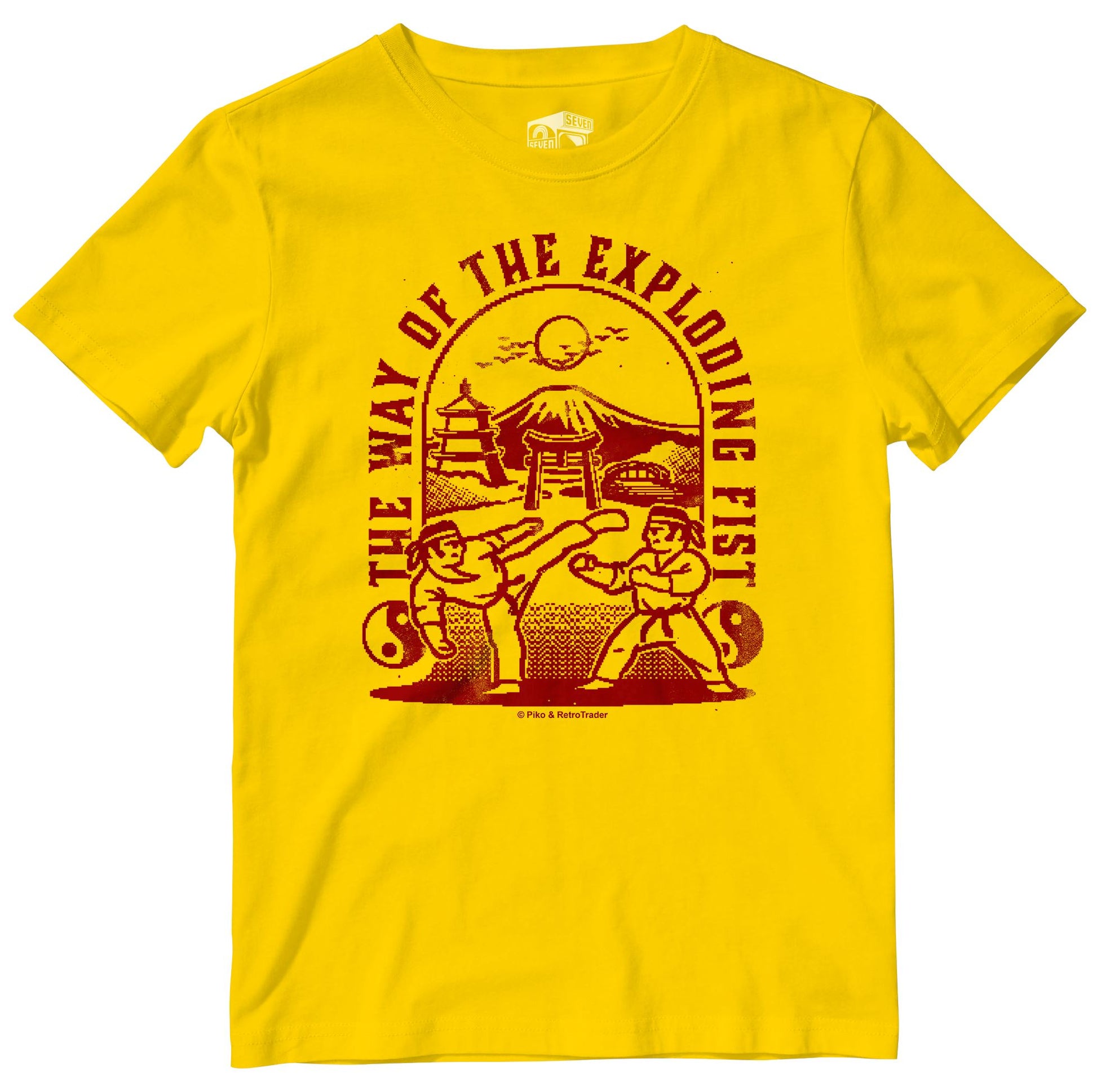 Way Of The Exploding Fist Sunbeam Retro Gaming T-Shirt T-Shirt Seven Squared 