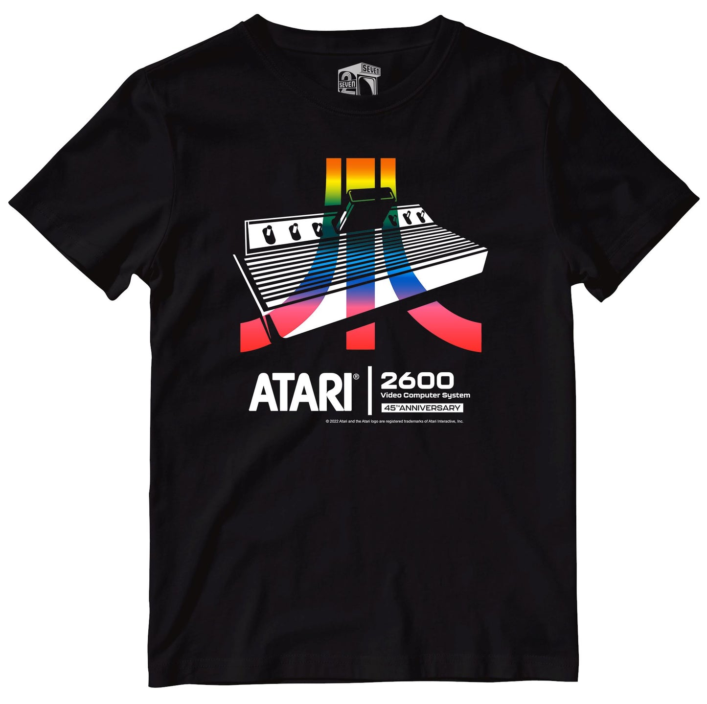 Atari 2600 45th Anniversary Retro Gaming Kids T-Shirt Kids T-Shirt Seven Squared 3-4 Years Black 