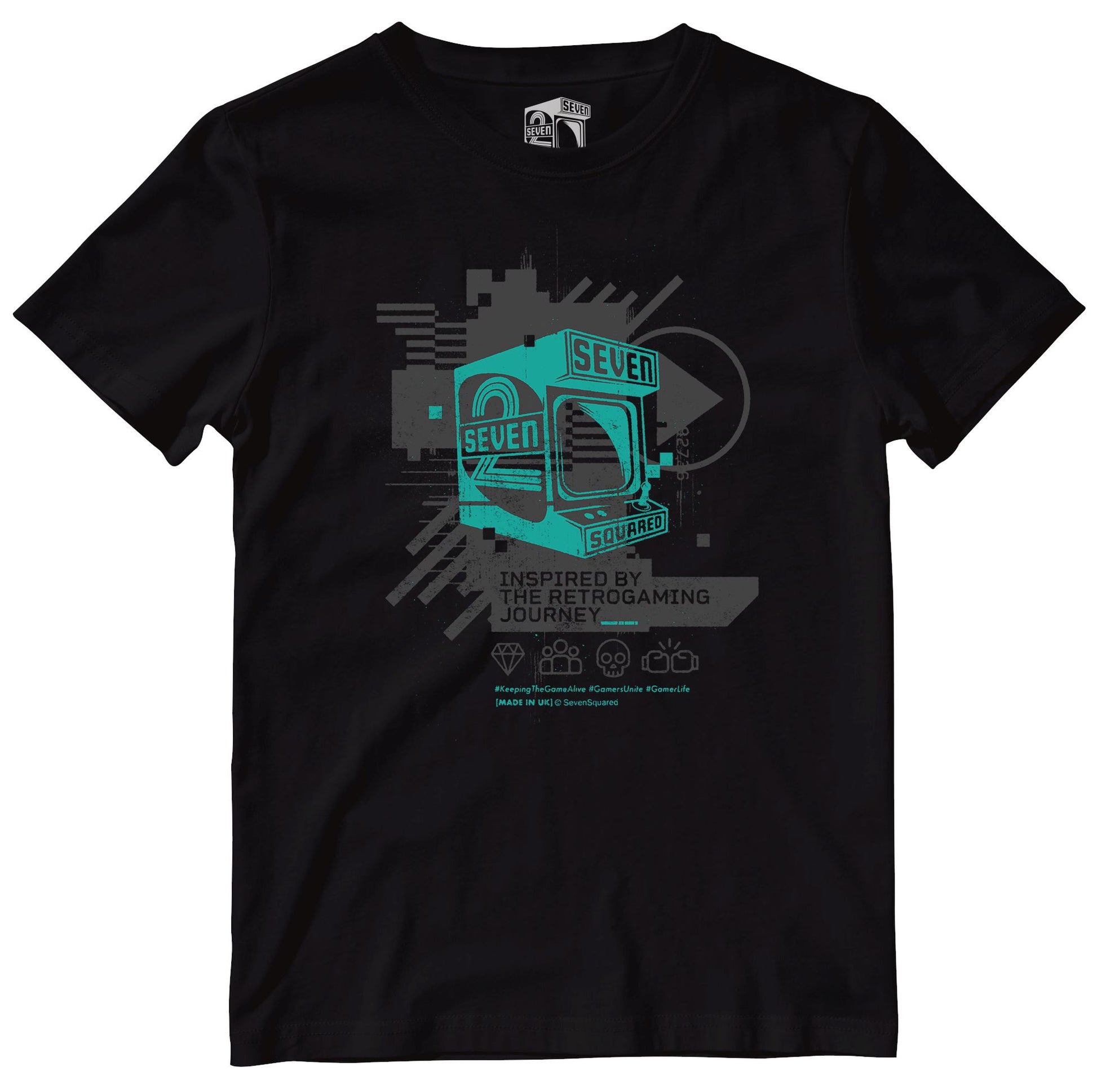 Seven Squared Logo Retro Gaming T-Shirt T-Shirt Seven Squared 