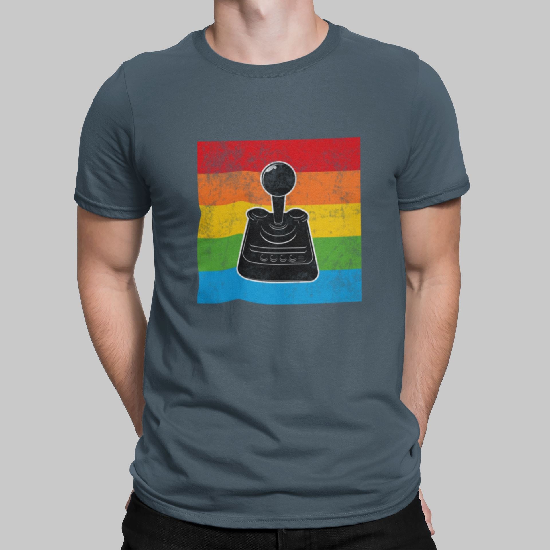 The C64 Iconic Joystick Retro Gaming T-Shirt T-Shirt Seven Squared 
