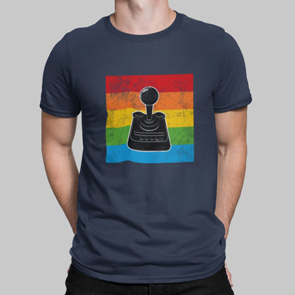 The C64 Iconic Joystick Retro Gaming T-Shirt T-Shirt Seven Squared Small 34-36" Navy 