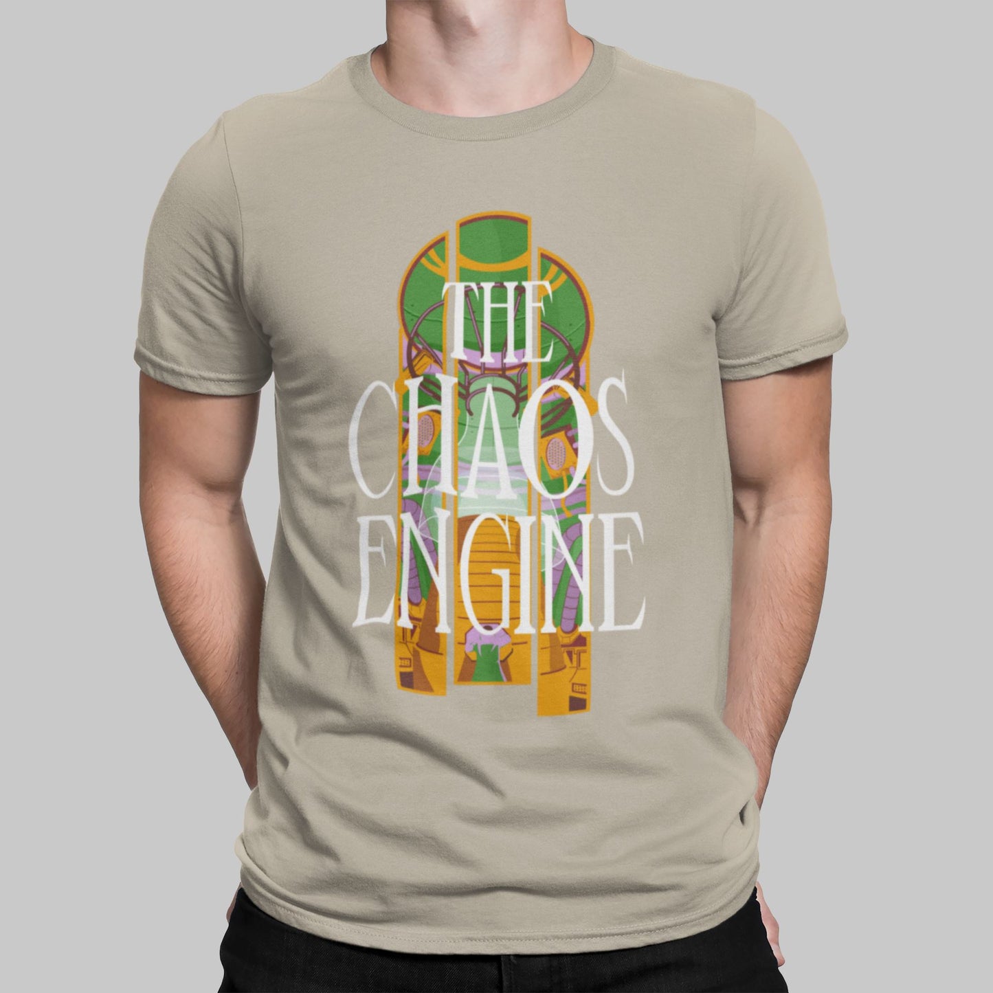 Chaos Engine Retro Gaming T-Shirt T-Shirt Seven Squared Small 34-36" Sand 