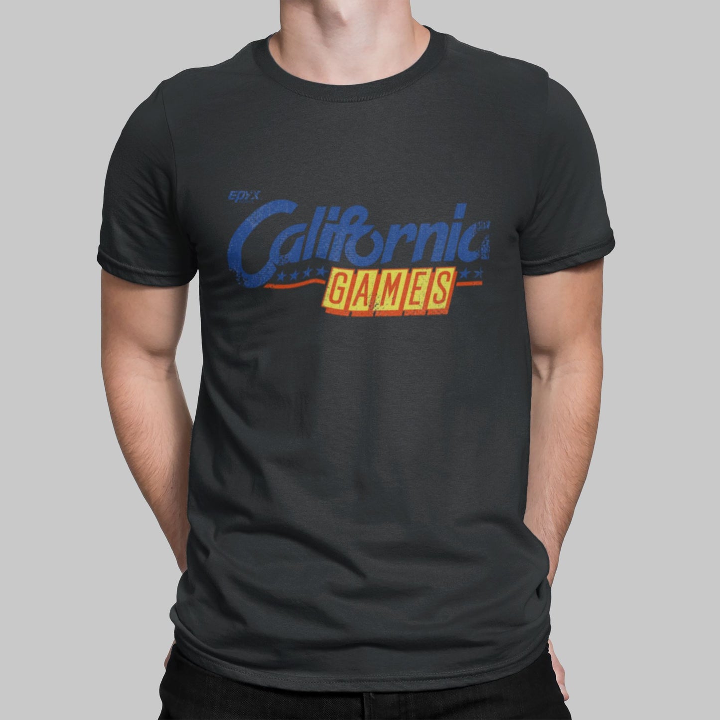 California Games Logo Retro Gaming T-Shirt T-Shirt Seven Squared Small 34-36" Black 
