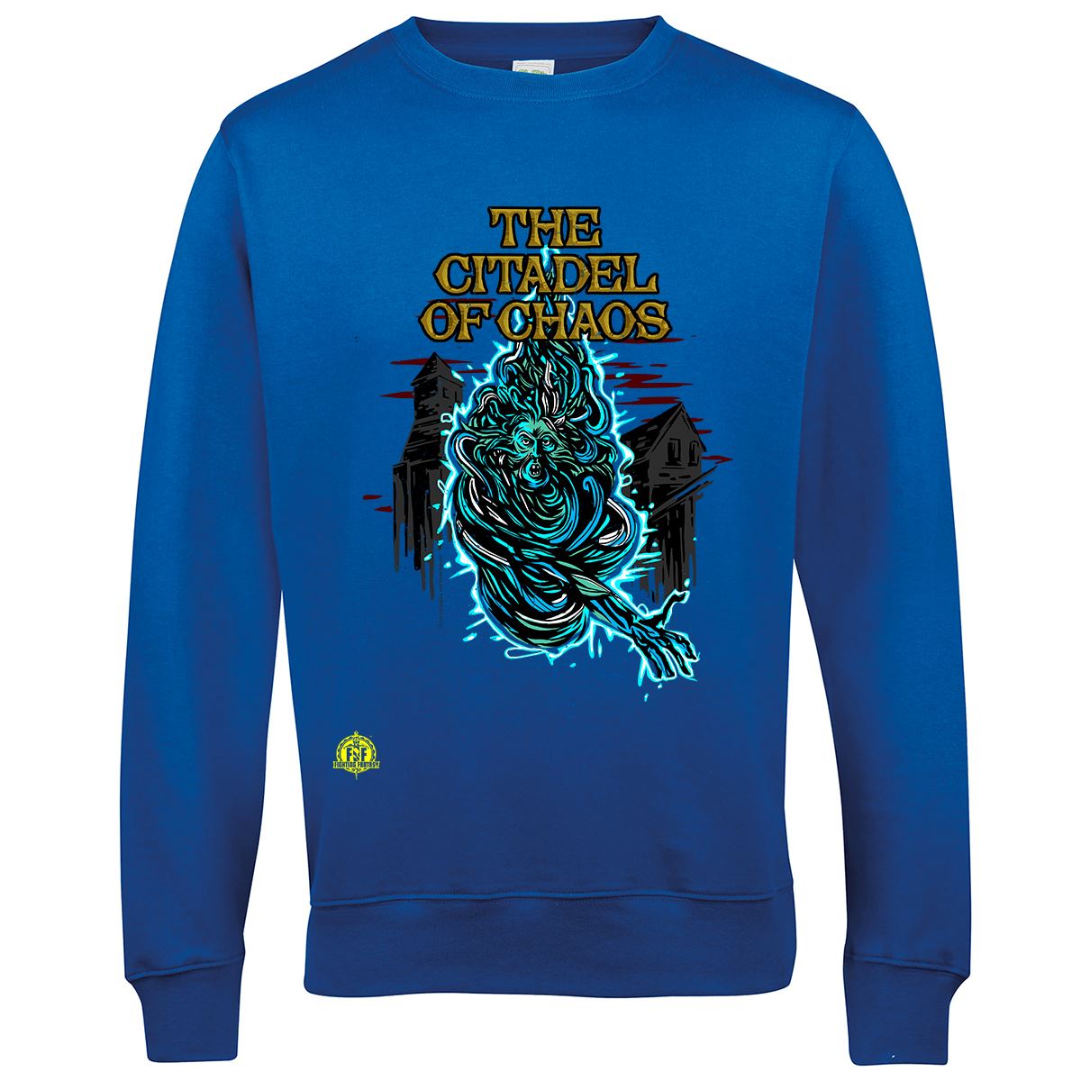 Fighting Fantasy Citadel Of Chaos | Retro Gaming Sweatshirt Sweatshirt Seven Squared Small Royal Blue 
