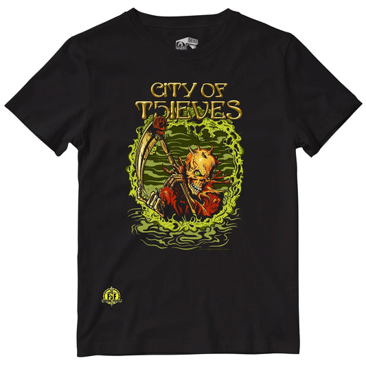 Fighting Fantasy | City of Thieves | Retro Gaming Kids T-Shirt Kids T-Shirt Seven Squared 3-4 Years Black 