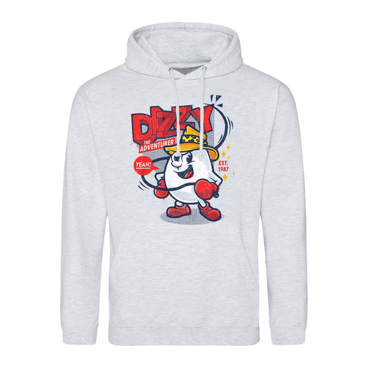 Dizzy The Adventurer (SIOW Edition) Retro Gaming Hoodie Hoodie Seven Squared Small 36" Chest Ash 