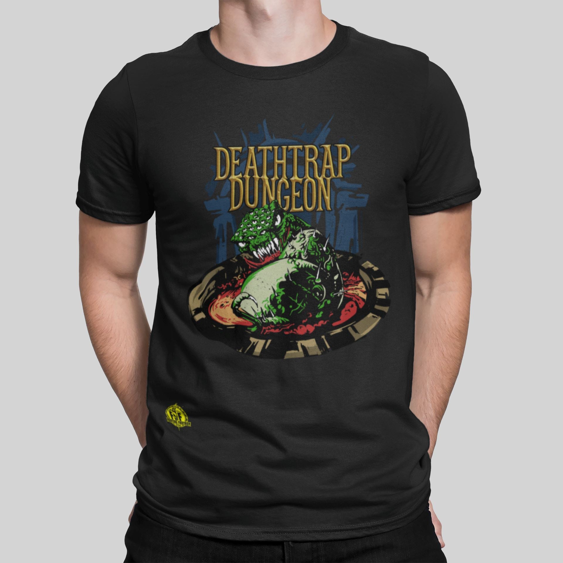 Fighting Fantasy | Death Trap Dungeon | Retro Gaming T-Shirt T-Shirt Seven Squared 