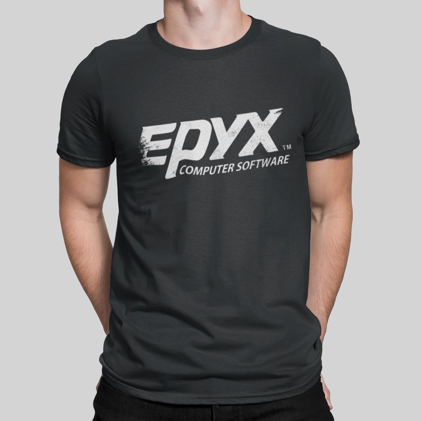 Epyx Software Retro Gaming T-Shirt T-Shirt Seven Squared Small 34-36" Black 
