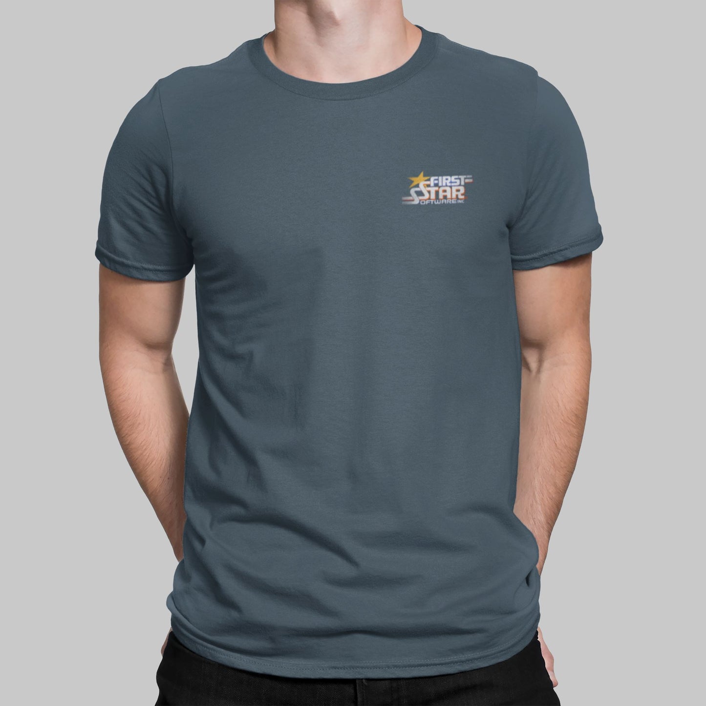 First Star Software Pocket Print Retro Gaming T-Shirt T-Shirt Seven Squared 