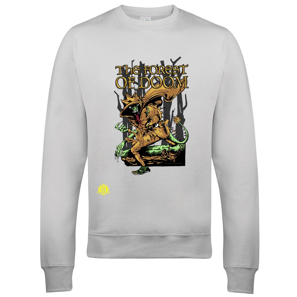 Fighting Fantasy Forest Of Doom | Retro Gaming Sweatshirt Sweatshirt Seven Squared Small Ash 