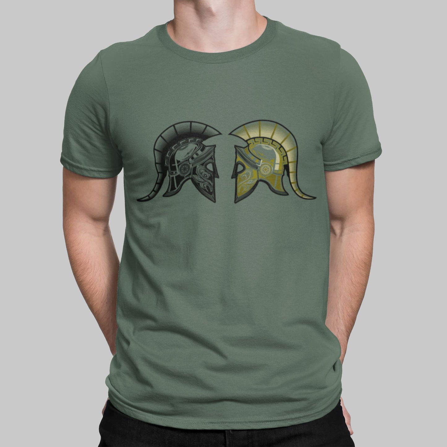 Gods Retro Gaming T-Shirt T-Shirt Seven Squared Small 34-36" Military Green 