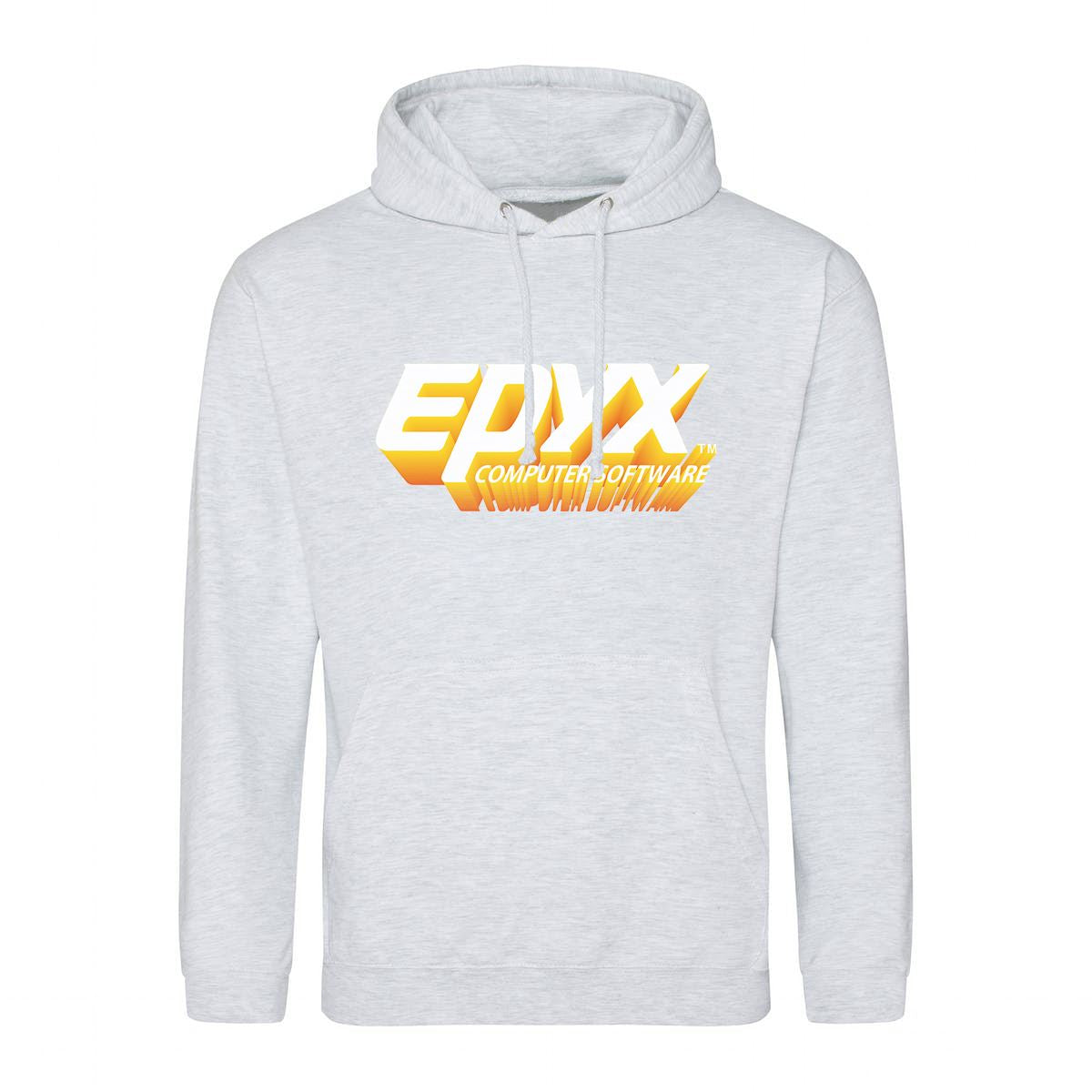 Epyx Computer Software Retro Gaming Hoodie Hoodie Seven Squared Small 36" Chest Ash 