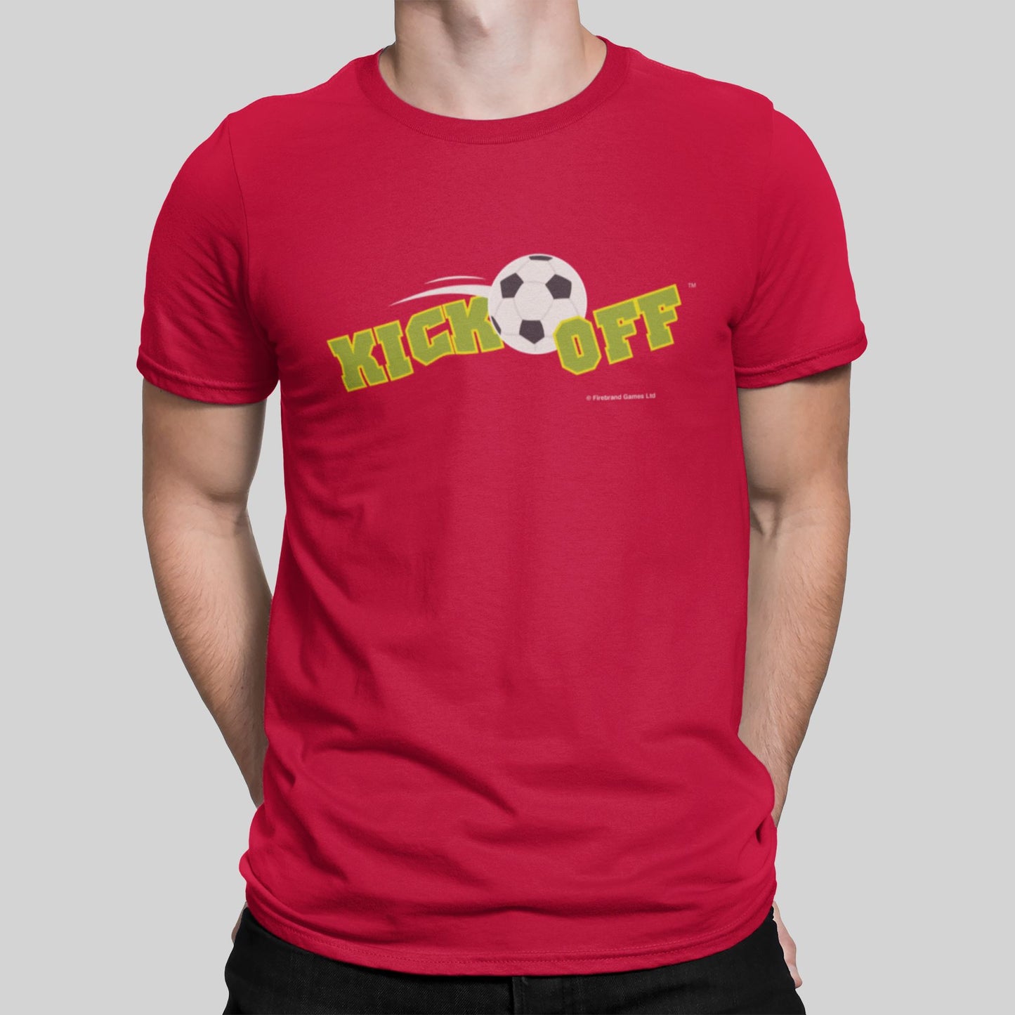 Kick Off Retro Gaming T-Shirt T-Shirt Seven Squared Small 34-36" Red 