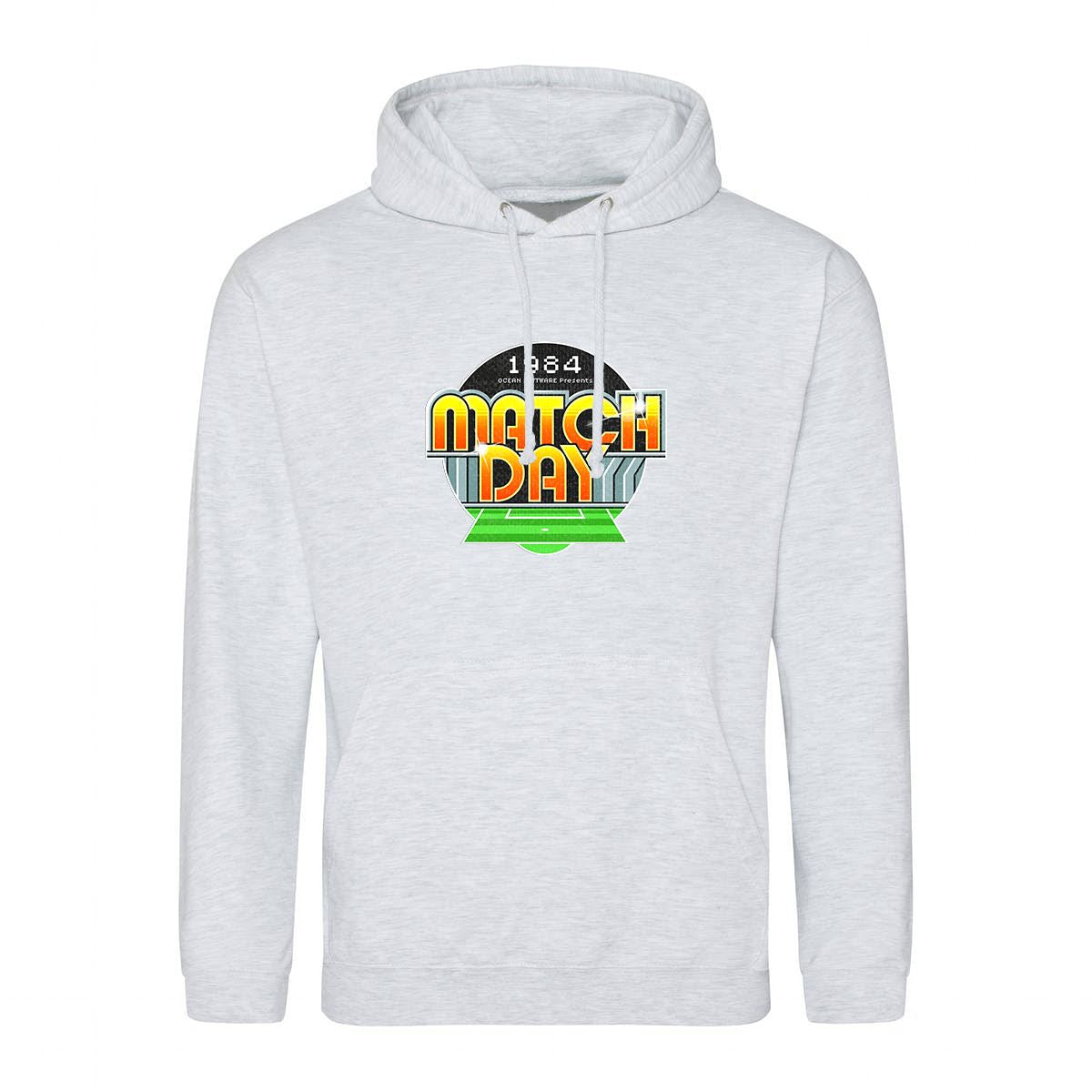 Matchday Retro Gaming Hoodie Hoodie Seven Squared Small 36" Chest Ash 