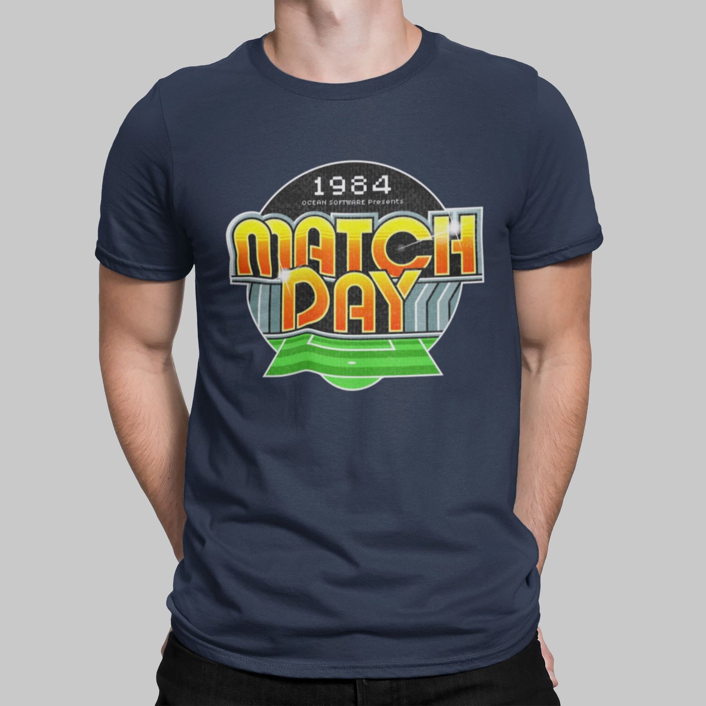 Match Day Retro Gaming T-Shirt T-Shirt Seven Squared Small 34-36" Navy 