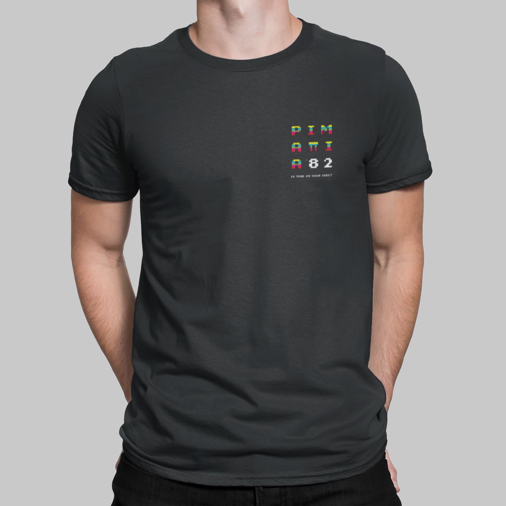 Pimania 82 Pocket Print Retro Gaming T-Shirt T-Shirt Seven Squared Small 34-36" Black 