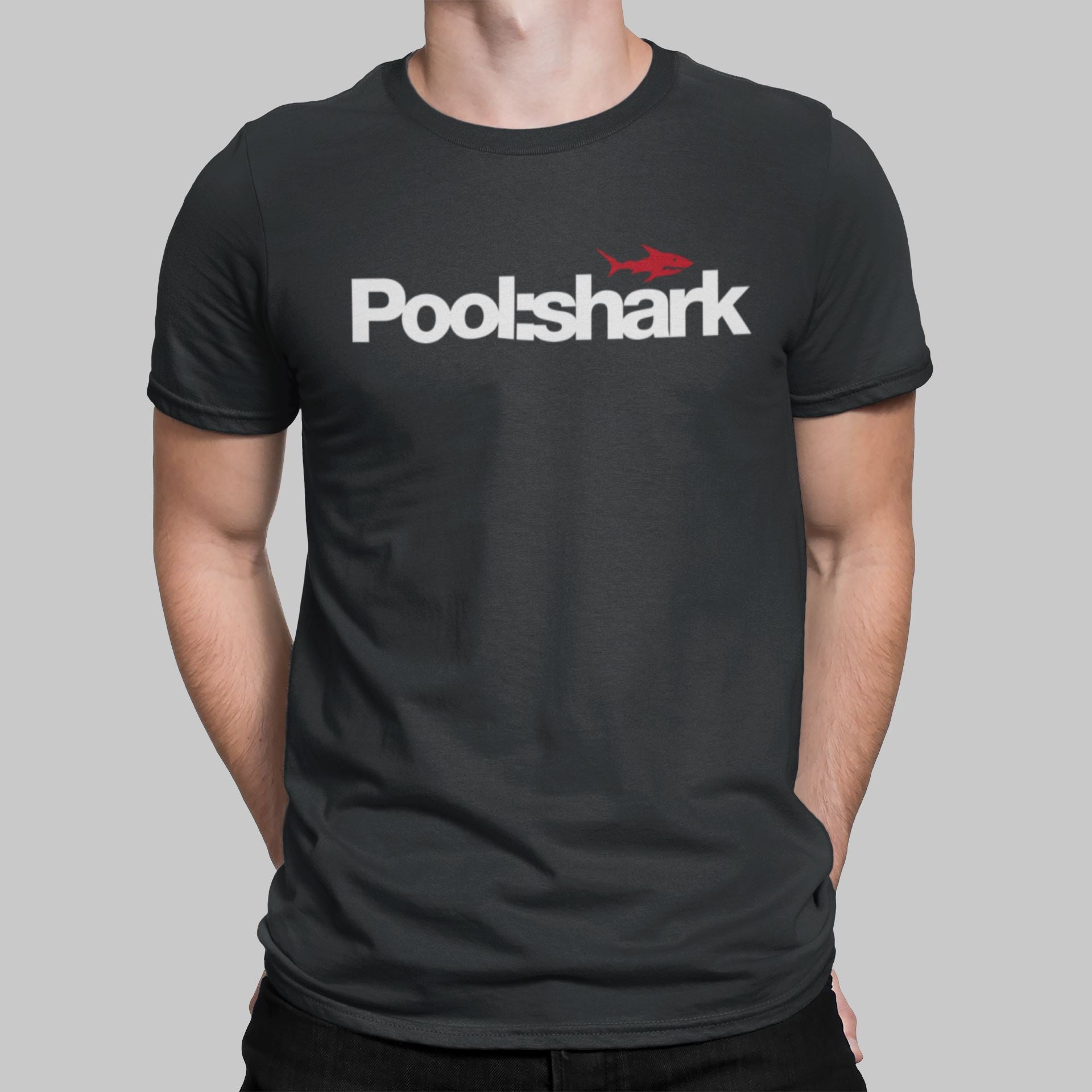 Pool:Shark Retro Gaming T-Shirt T-Shirt Seven Squared Small 34-36" Black 