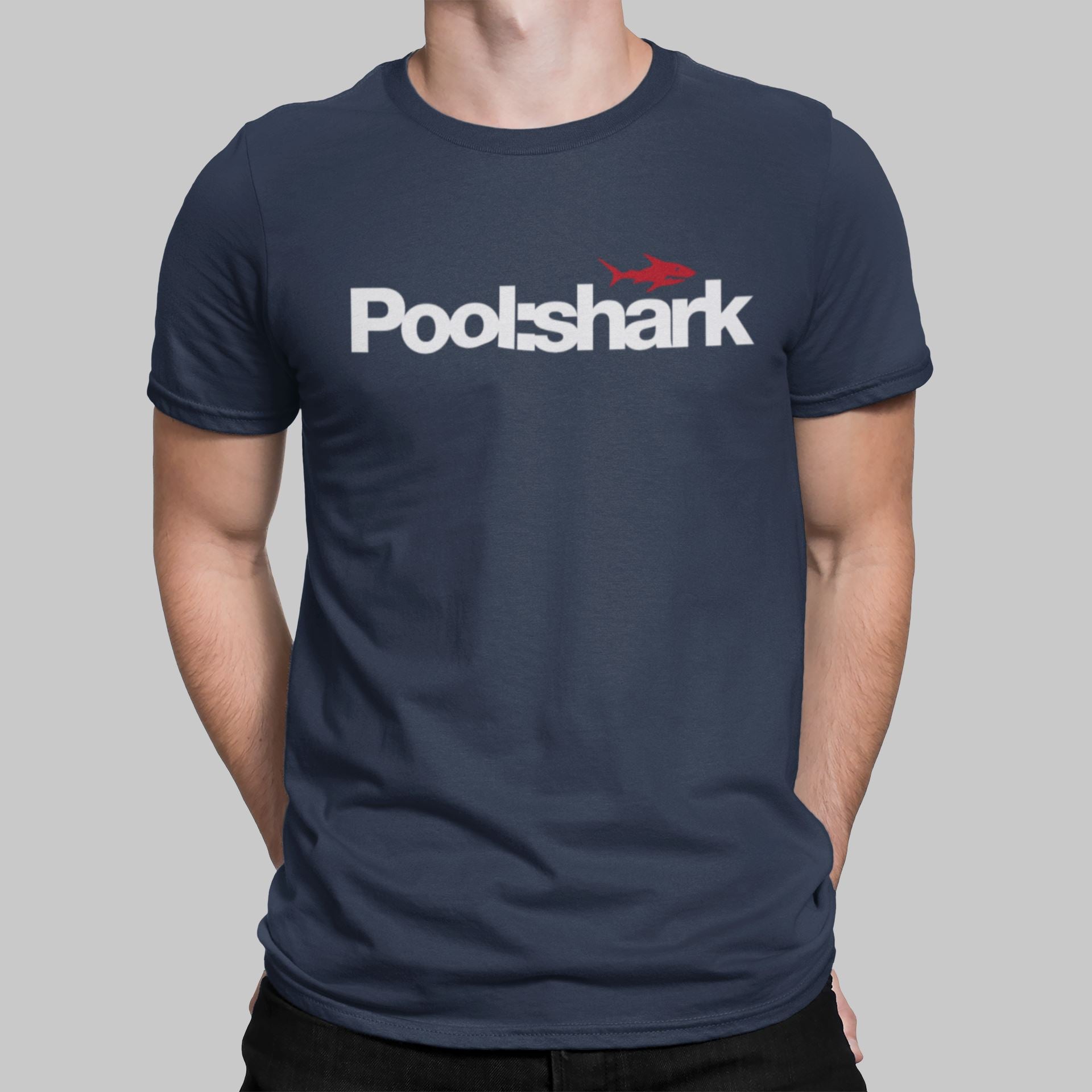 Pool:Shark Retro Gaming T-Shirt T-Shirt Seven Squared Small 34-36" Navy 