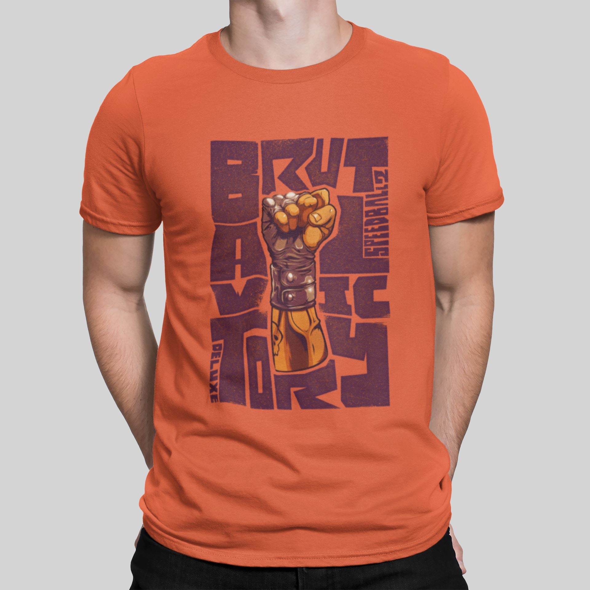 Speedball 2 Brutal Victory Retro Gaming T-Shirt T-Shirt Seven Squared Small 34-36" Orange 