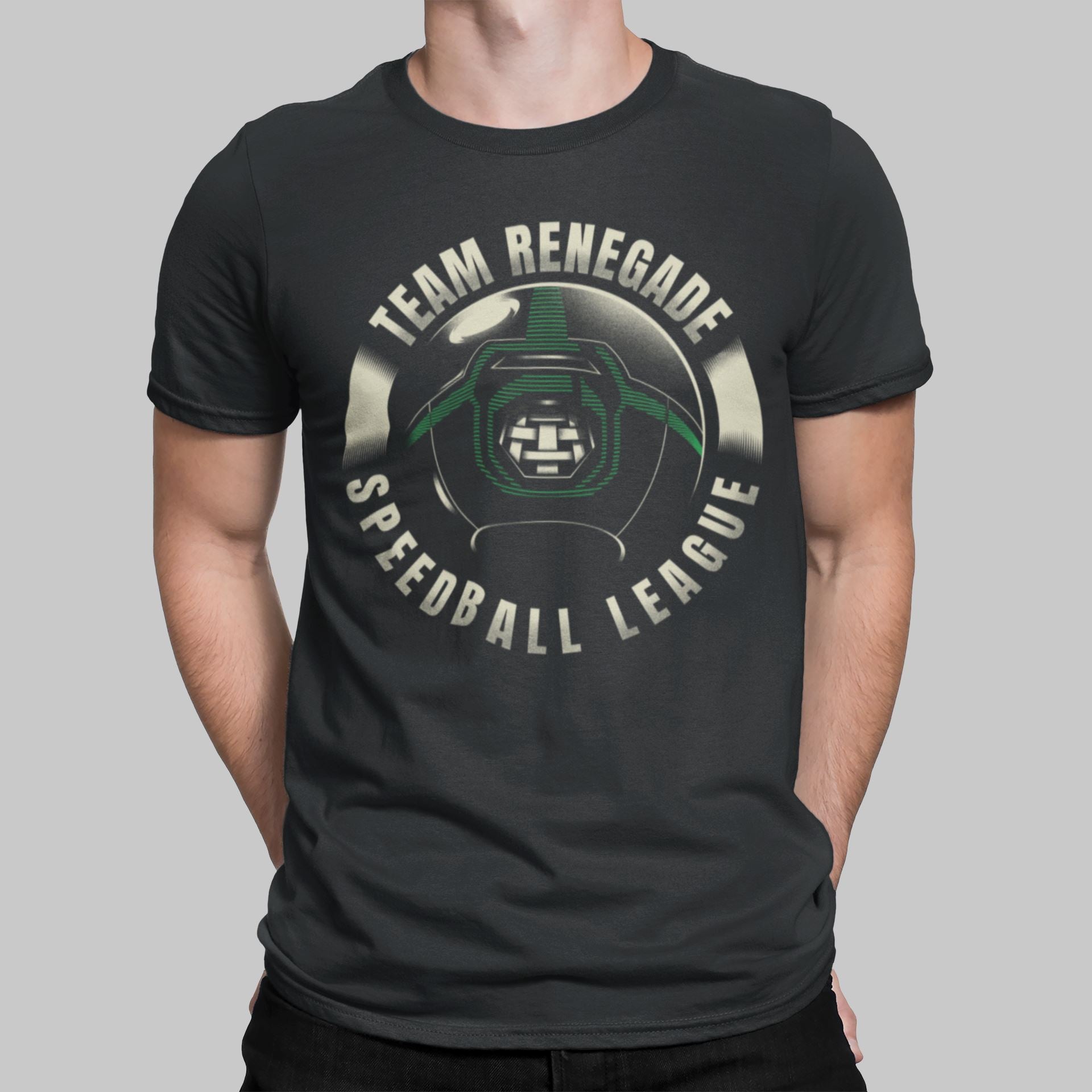 Speedball Team Renegade Retro Gaming T-Shirt T-Shirt Seven Squared Small 34-36" Black 
