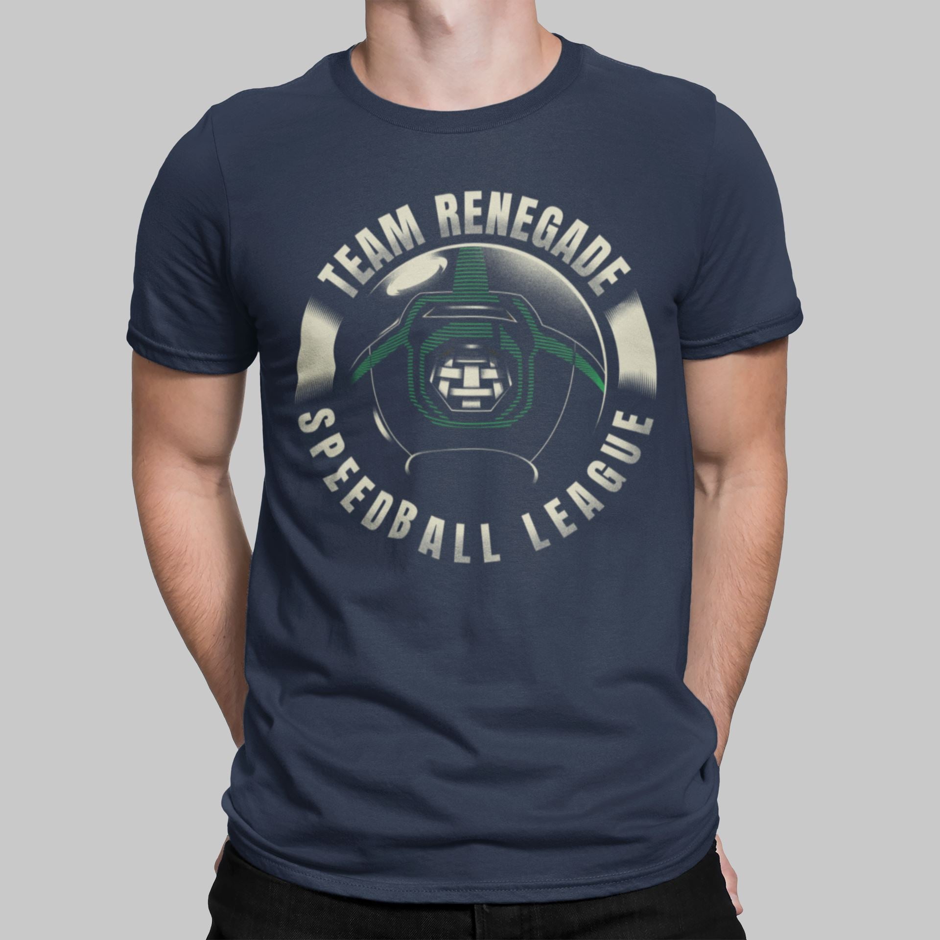 Speedball Team Renegade Retro Gaming T-Shirt T-Shirt Seven Squared Small 34-36" Navy 