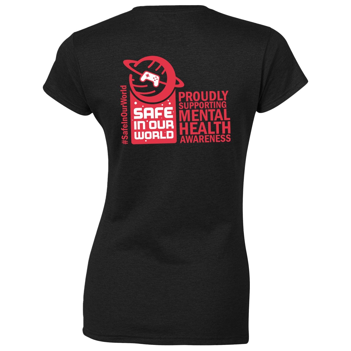 SIOW Official Charity T-Shirt BLACK/RED Ladies Cut T-Shirt Seven Squared 