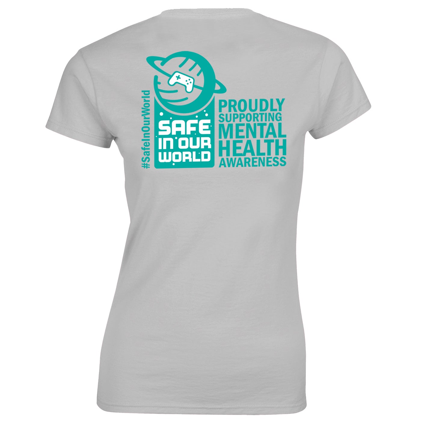 SIOW Official Charity T-Shirt GREY/GREEN Ladies Cut T-Shirt Seven Squared 