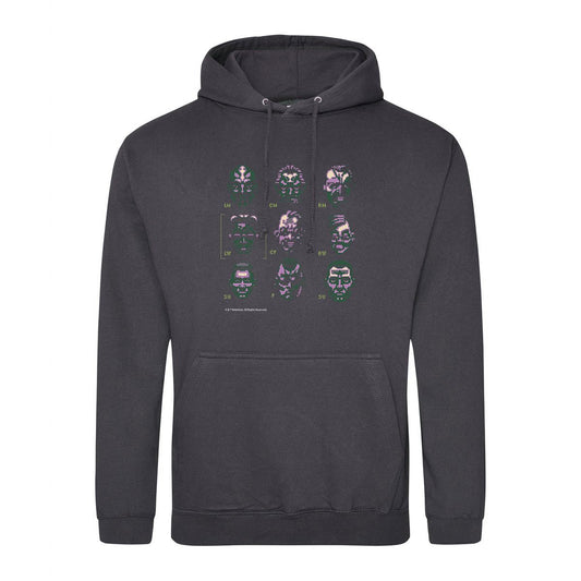 Speedball II Team Retro Gaming Hoodie Hoodie Seven Squared Small 36" Chest Storm Grey 