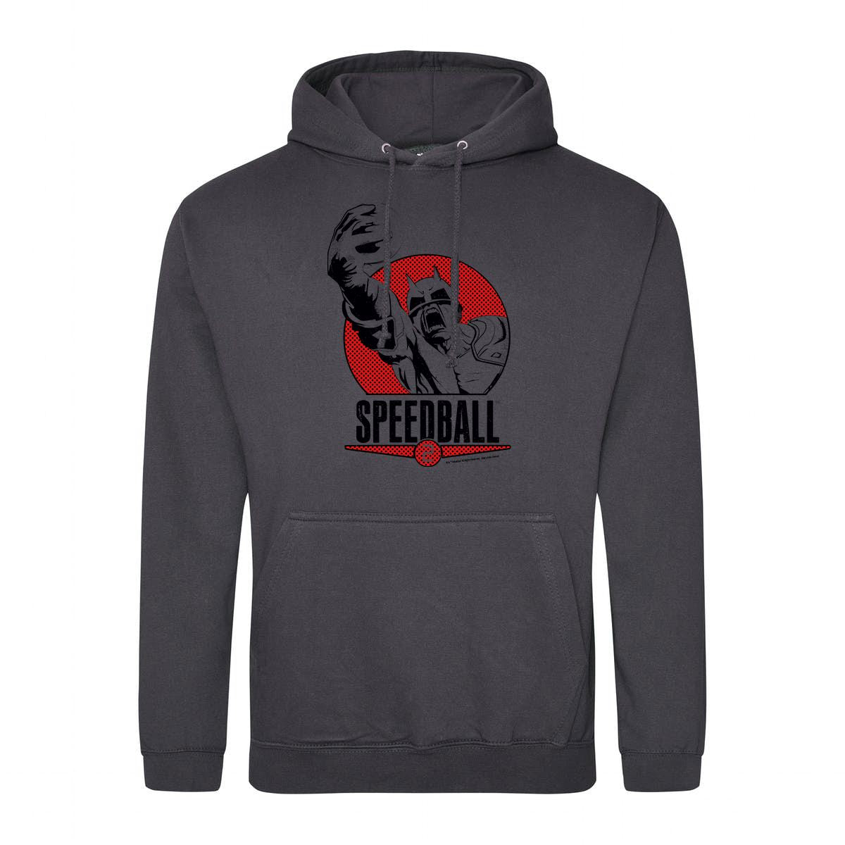 Speedball 2 Box Art Style Retro Gaming Hoodie Hoodie Seven Squared Small 36" Chest Storm Grey 