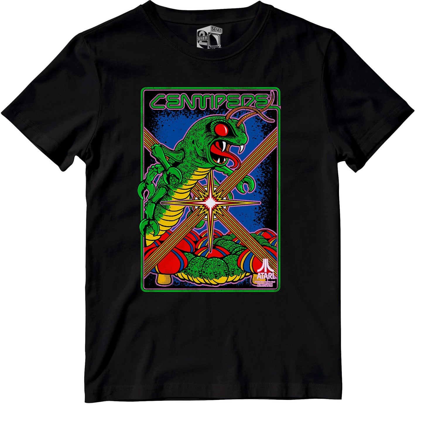 Atari Centipede Retro Gaming T-Shirt T-Shirt Seven Squared 