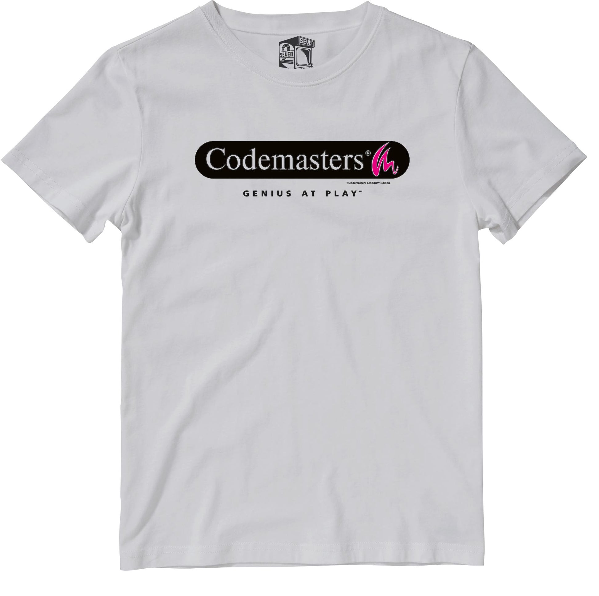 Codemasters 90's Genius at Play Logo Retro Gaming T-Shirt (SIOW Edition) T-Shirt Seven Squared 