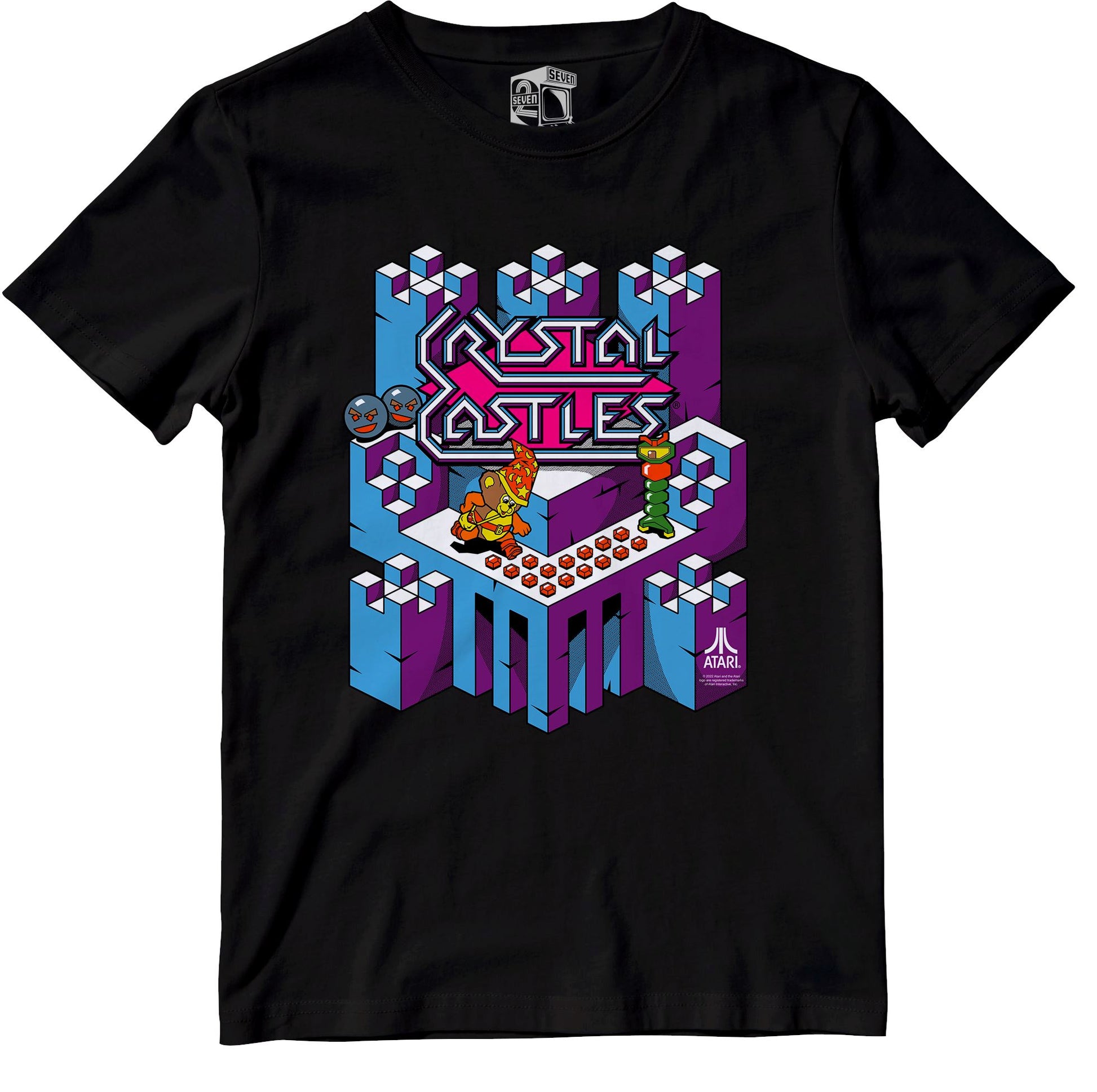 Atari Crystal Castles Retro Gaming T-Shirt T-Shirt Seven Squared 