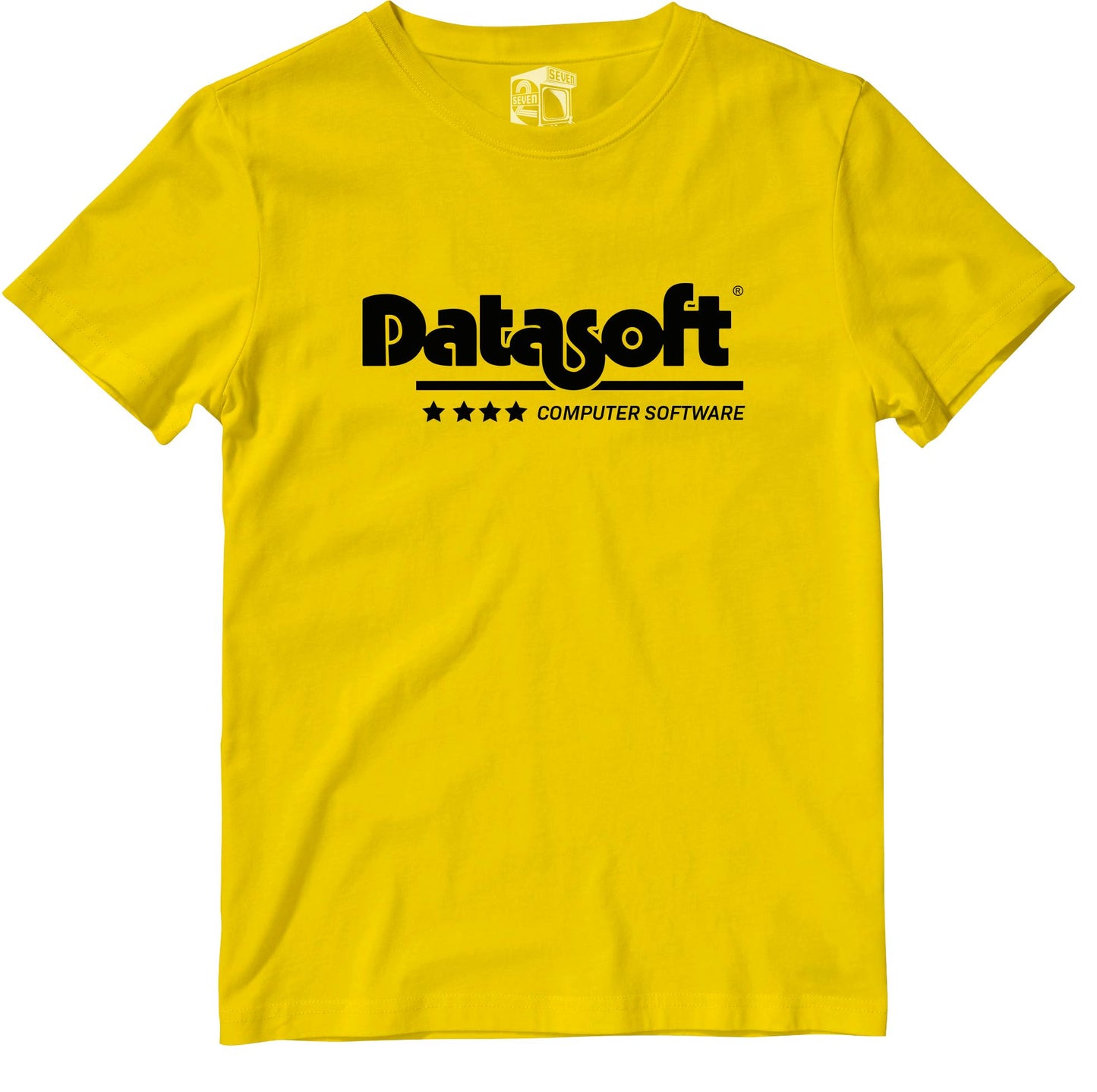 Datasoft Logo Yellow T-Shirt Retro Gaming T-Shirt T-Shirt Seven Squared 