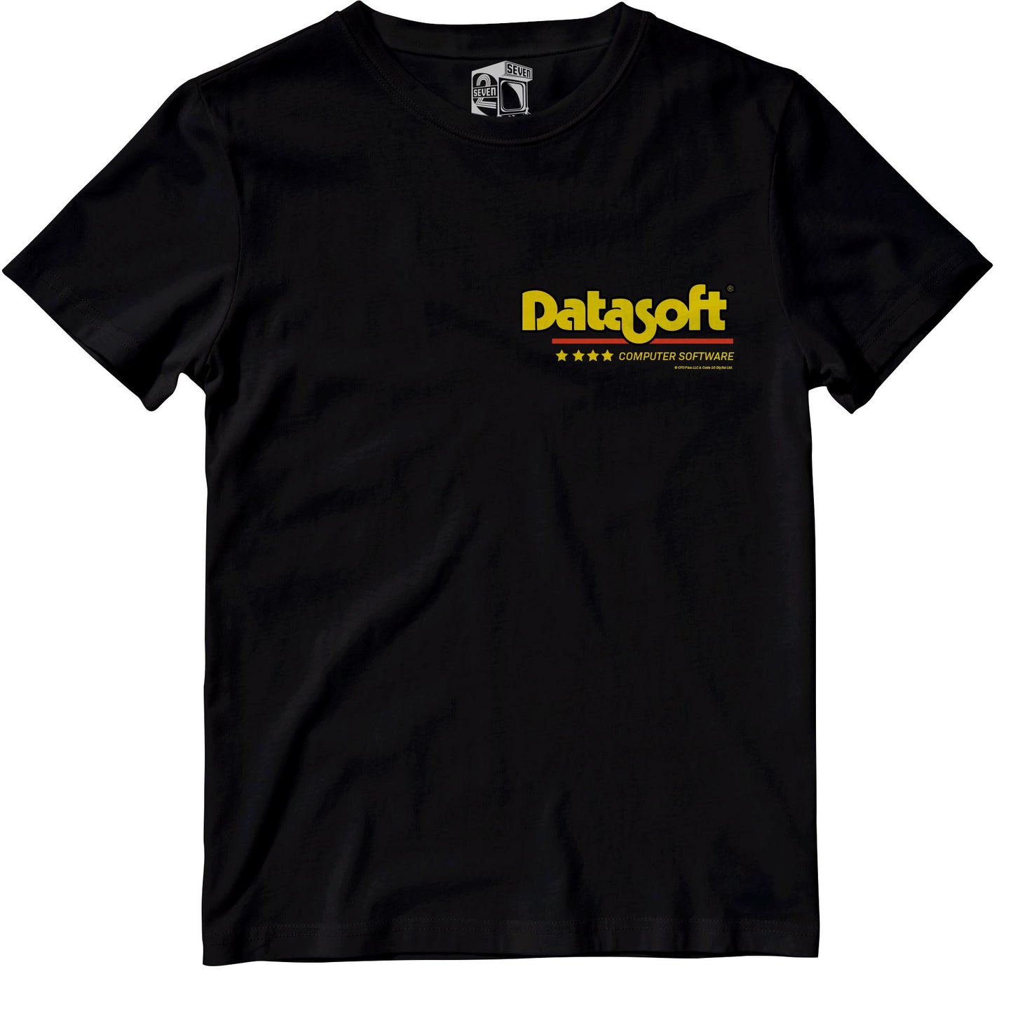 Datasoft Pocket Logo Retro Gaming T-Shirt T-Shirt Seven Squared 