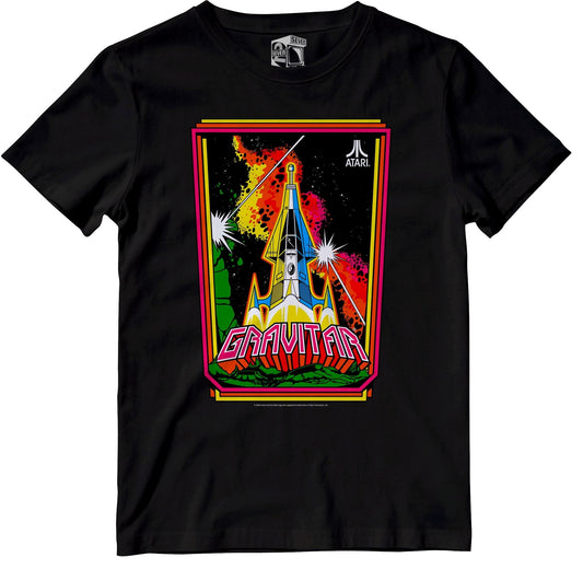 Atari Gravitar Retro Gaming Kids T-Shirt Kids T-Shirt Seven Squared 3-4 Years Black 