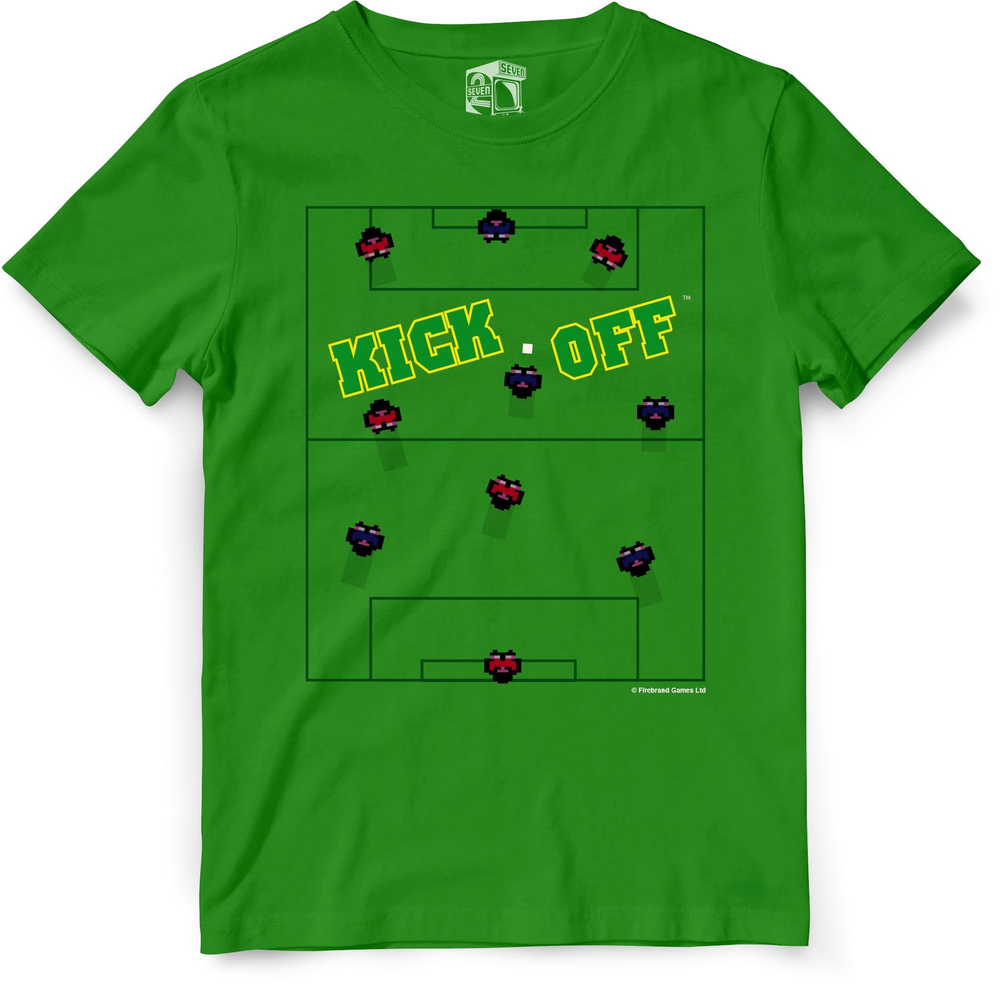 Kick Off Pitch Retro Gaming T-Shirt T-Shirt Seven Squared 