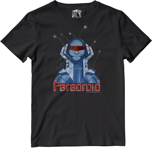 Paradroid Retro Gaming T-Shirt T-Shirt Seven Squared Small 34-36" Black 