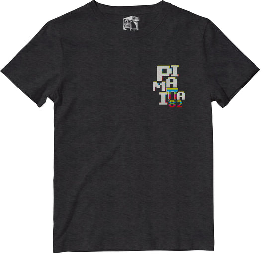 Pimania Pocket Print Retro Gaming T-Shirt T-Shirt Seven Squared 