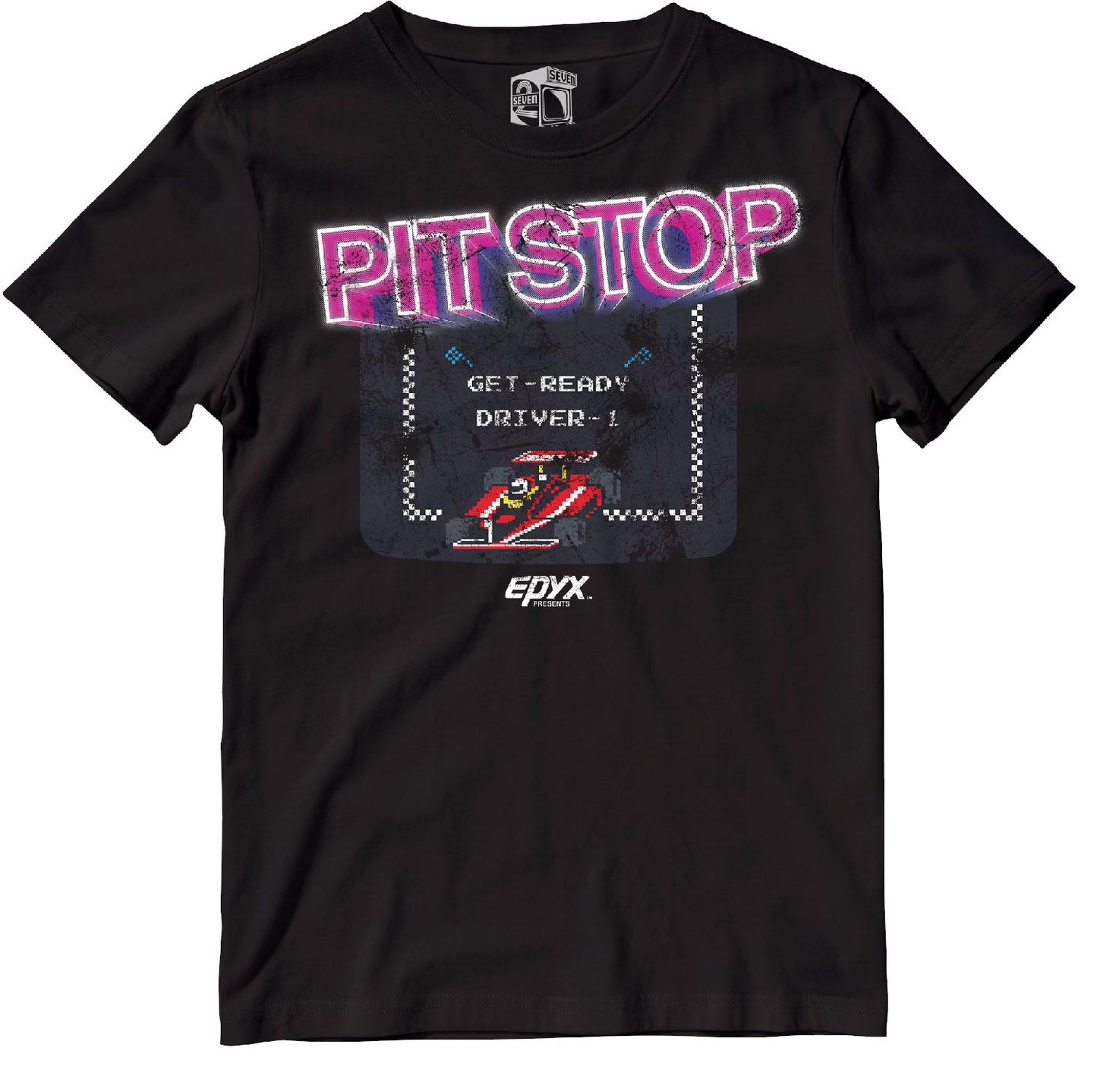 Pit Stop Ready Driver 1 Retro Gaming T-Shirt T-Shirt Seven Squared 