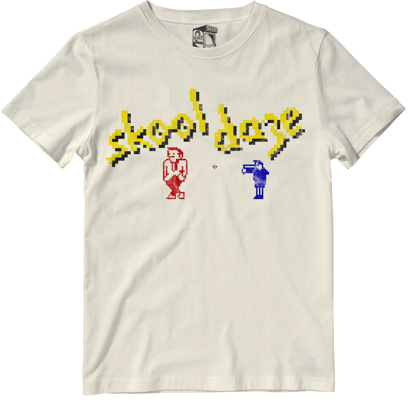 Skool Daze Logo Retro Gaming T-Shirt T-Shirt Seven Squared 