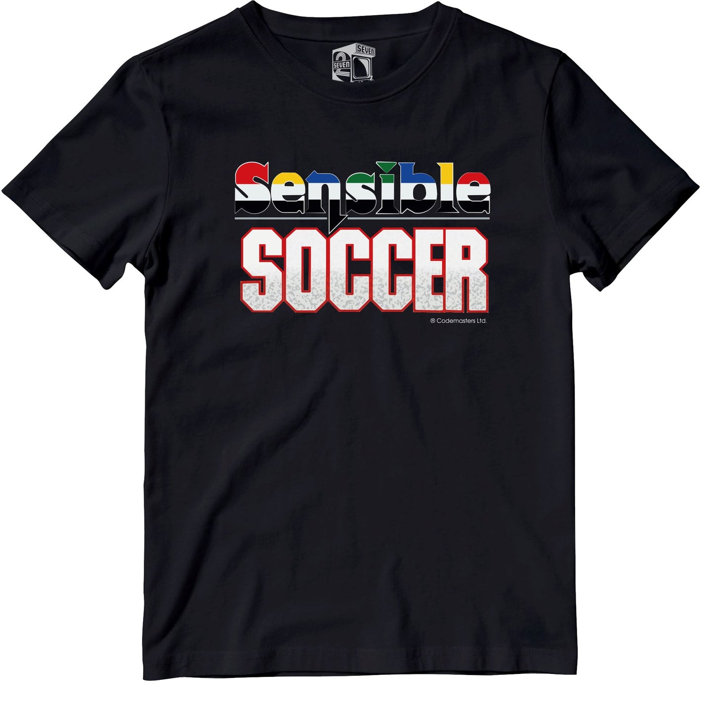 Sensible Soccer Coloured Logo Retro Gaming T-Shirt (SIOW Edition) T-Shirt Seven Squared 