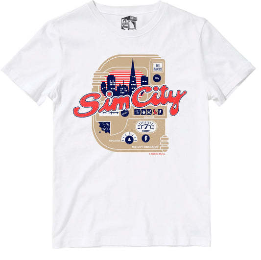 Sim City Retro Gaming T-Shirt SIOW Edition T-Shirt Seven Squared 