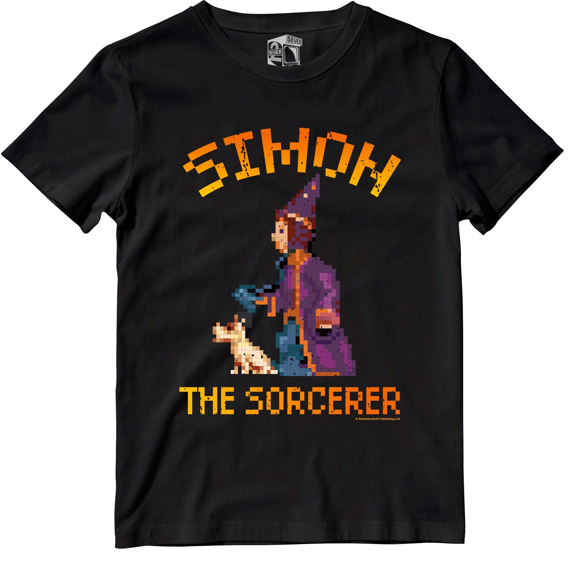 Simon The Sorcerer Retro Gaming T-Shirt T-Shirt Seven Squared 