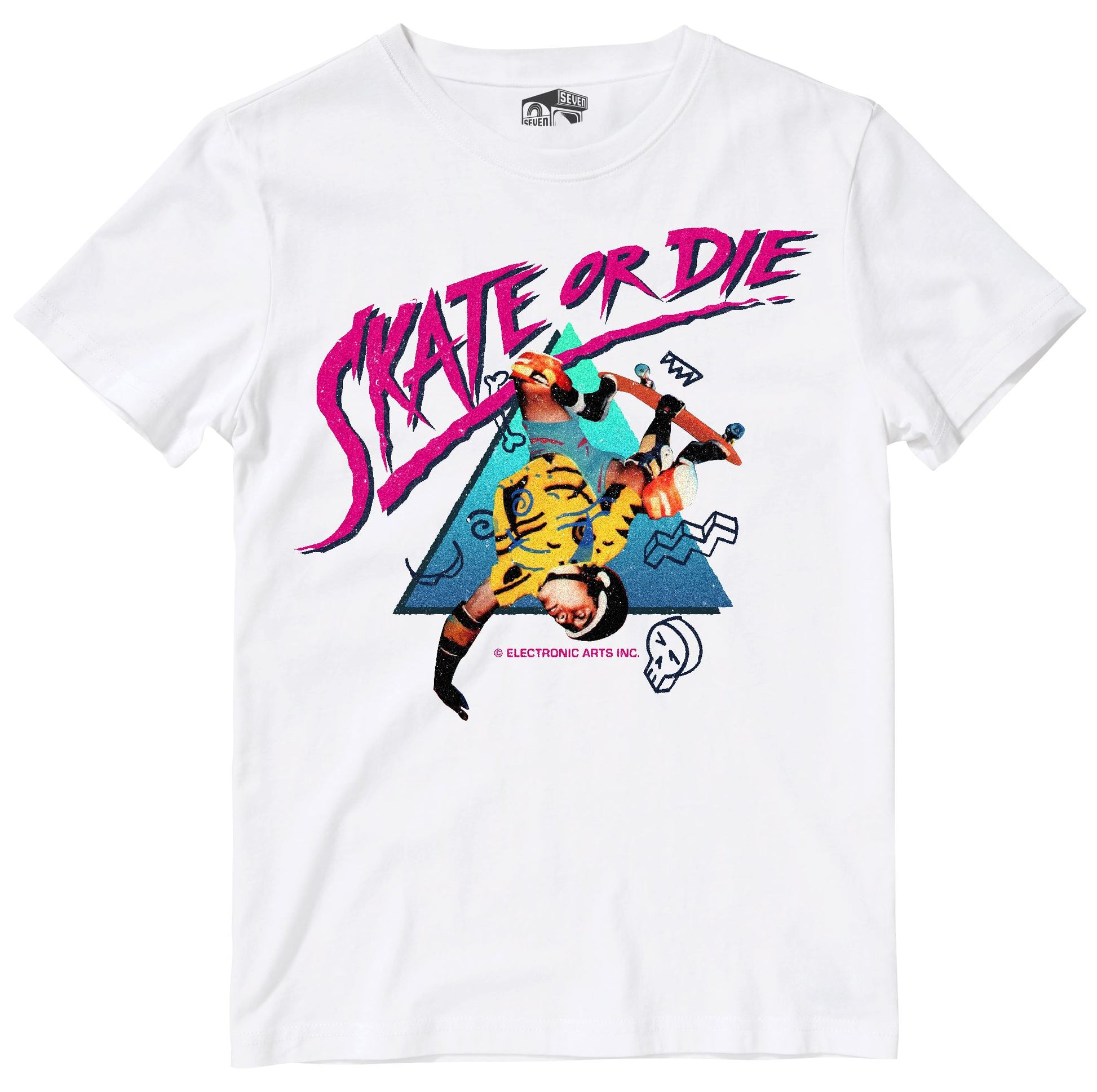 Skate or Die Retro Gaming T-Shirt SIOW Edition T-Shirt Seven Squared 