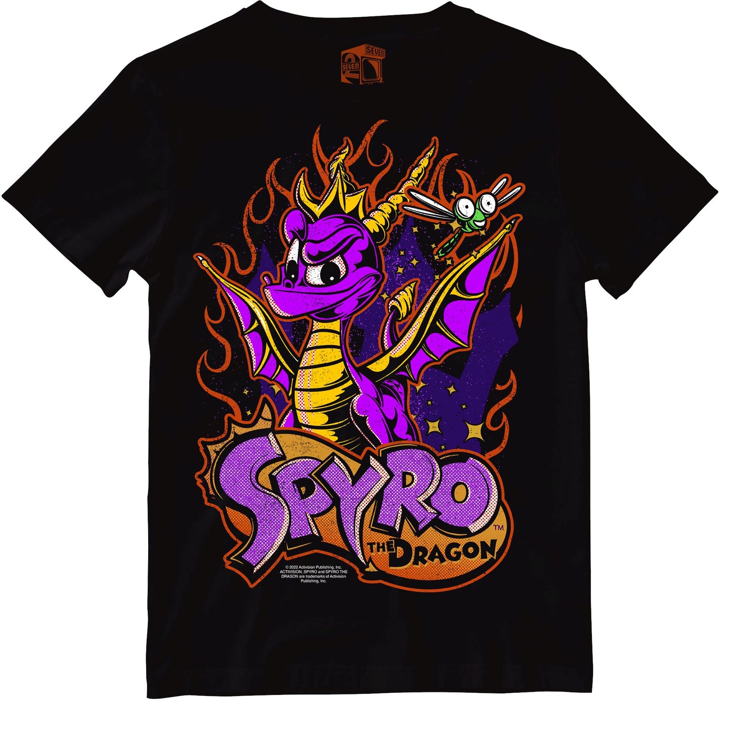 Spyro The Dragon Retro Gaming T-Shirt T-Shirt Seven Squared 